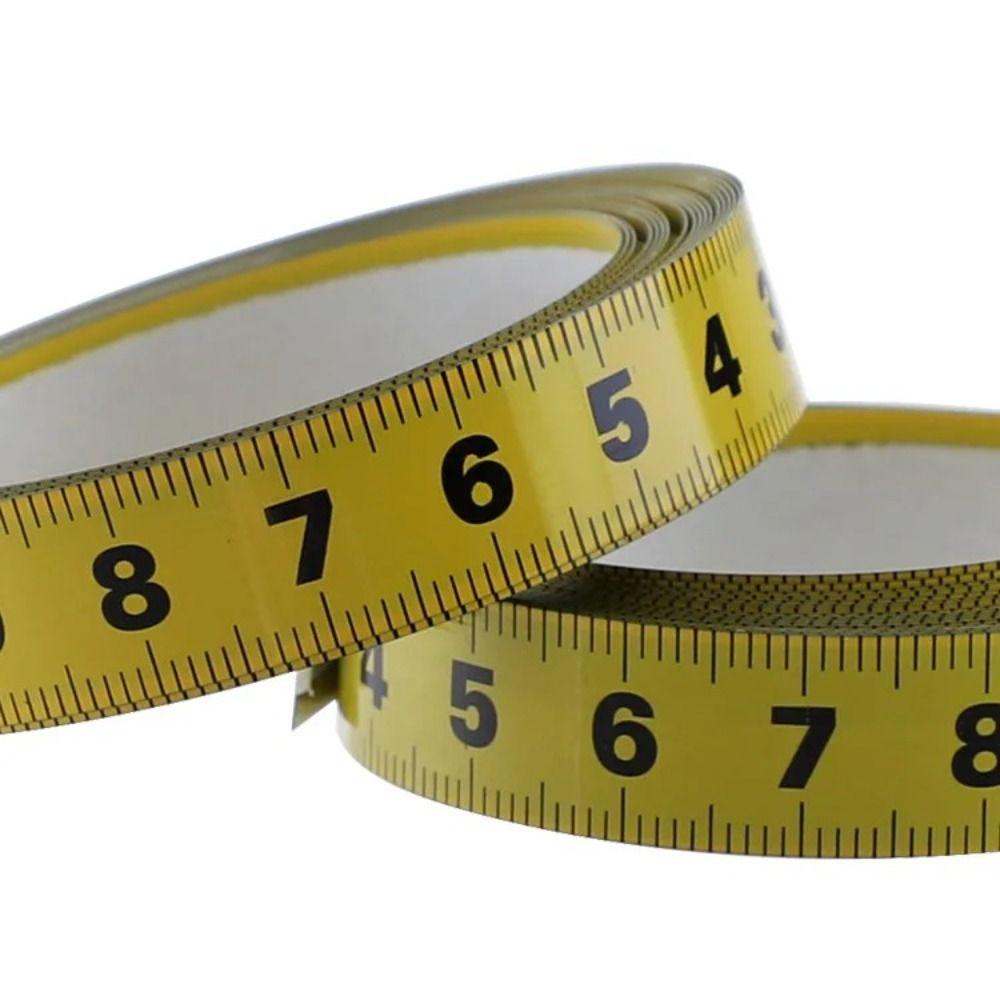 Self-Adhesive Metal Tape Measure Steel Material Workbench Ruler Adhesive Backed Tape Ruler
