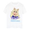 Disney Womens/Ladies Muppets Miss Piggy Queen Of Holidays Cotton Boyfriend T-Shirt