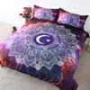 Psychedelic Boho Luxury Bedding Set 2/3PCS With Pillowcase King Mandala Duvet Cover Queen Comforter Cover Polyester Quilt Cover