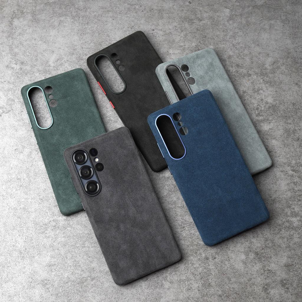 Магнитный чехол ALCANTARA для Samsung Galaxy S25 S24 Ultra 5G Роскошный Бизнес Суперкар Тот же Искусственная Кожа Чехлы для Телефонов