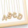 Alphabet 26 Letters Necklace Gold Color Women Sweater Chain A-Z Letter Clavicle Chain  Daily