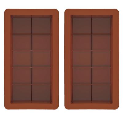 Две большие шоколадные формы для пищевого желе, энергетические батончики, вафли, силиконовые формы для выпечки