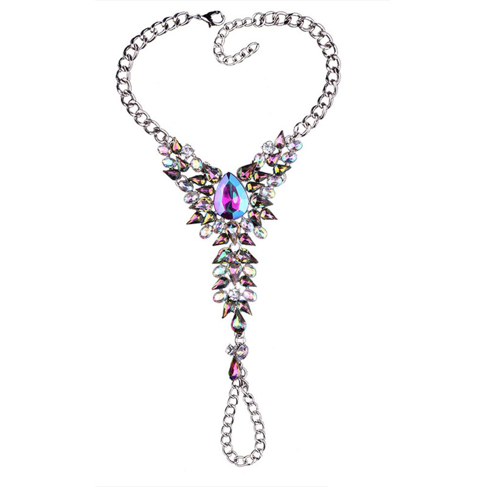 Fashion Simple Exquisite Shimmer Rhinestone Anklet Women Foot Ornaments