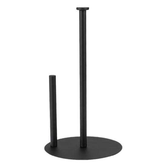 Vertical Tissue Holder Paper Towel Stand with Anti-Slip Weighted Base Kitchen Countertop Freestanding Paper Towel Rack