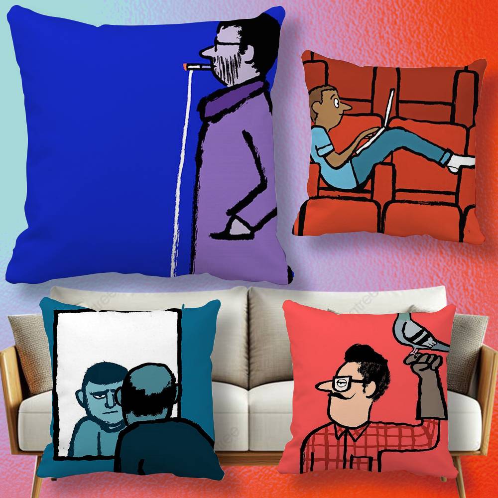 J-Jean Art J-Jullien Pillow cover gift High definition digital printing,Surprise vivid pattern Household.