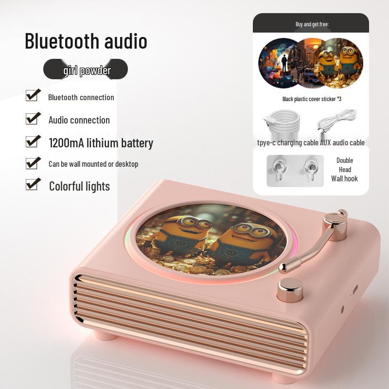 Ретро Портативная Bluetooth Настольная Колонка - Компактный Аудио Подарок для Улицы