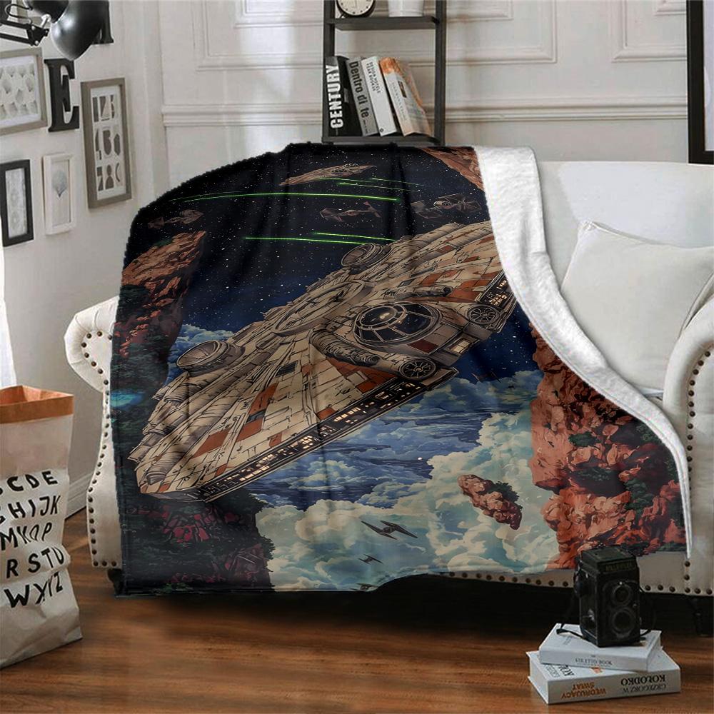 Star Wars Blanket Warmthful Decor Great for Seaside Office Chair Couch for All Seasons Modern Birthday Christmas Gift Blanket