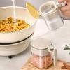 Sealed Glass Seasoning Jar Moisture-Proof Dustproof Sugar and Salt Container with Spoon Leak-proof Seasoning Jar Bottle for Home