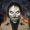 Full Face Spiral Clown Head Cover Spooky Terrifying Cosplay Mask  Haunted House