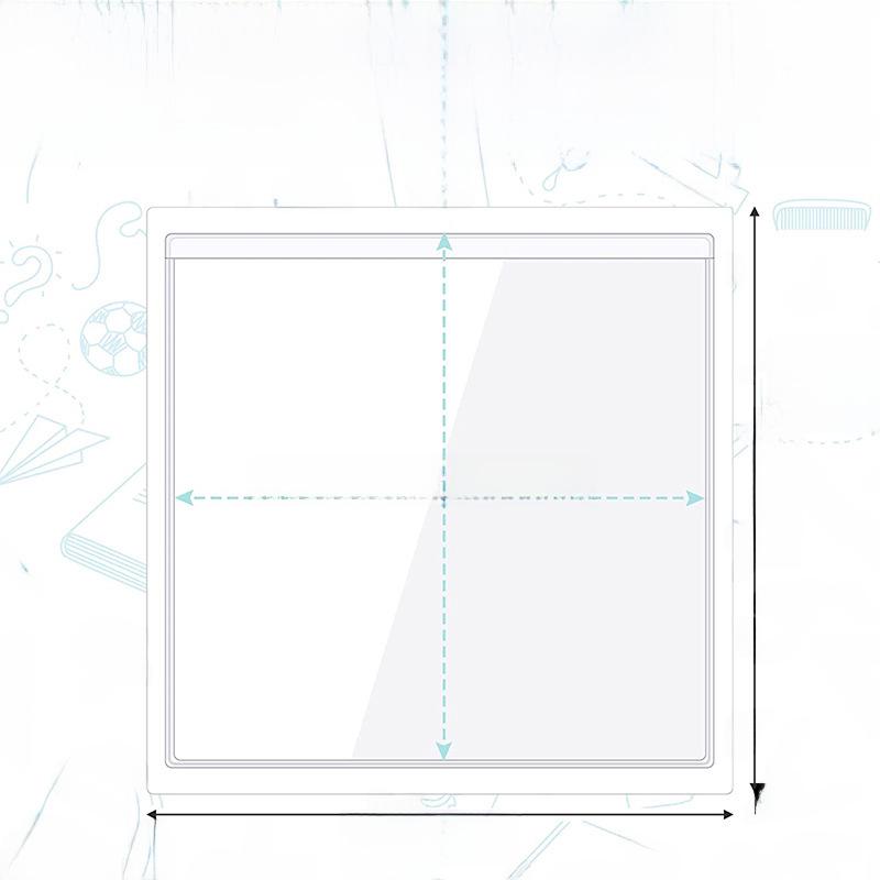 Квадратный ПВХ-самоклеящийся пакет для хранения 9х9 см для этикеток и визитных карточек
