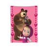 Springtime Cartoon Cute M-Masha And Bear Knitted Blankets Fleece Throw Blankets Bed Sofa Decoration Lightweight Bedspreads,