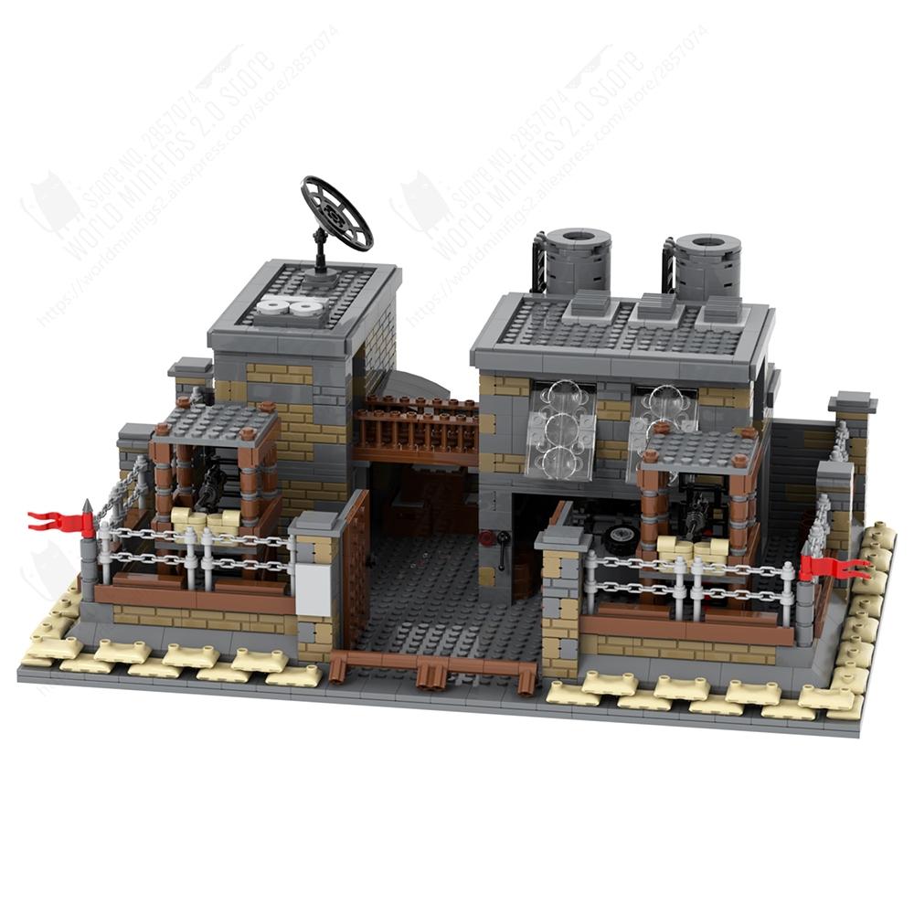 MOOXI Военные Симуляции Войны Вторая Мировая Война Поле Боя Оружие Модель Транспортного Средства Набор MOC Кирпичи DIY Строительные Блоки Игрушки Детский Взрослый Подарок