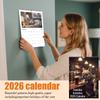 Настенный календарь на 2026 год, Календарь на забавную тему, Забавный подарок для общения, Идеальный выбор для домашнего использования.