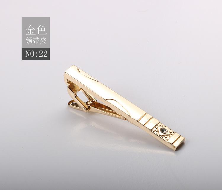 Зажим для галстука Матовый Зажим для воротника Мужской Формальный Деловой Золотой Серебристый Металлический зажим высокого класса
