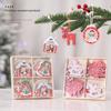 Creative Wooden Christmas Ornaments: Small Reindeer Tree Pendants with Exquisite Painted Box