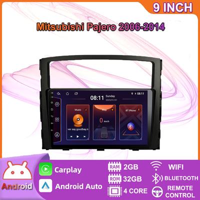 2Din для Mitsubishi Pajero 4 V80 V90 2006-2014 Android автомобильное стерео радио мультимедийный видеоплеер навигация GPS Carplay 2 + 32 ГБ