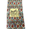 USED HERMES necktie silk Green system business Fashionable Overall handle mens