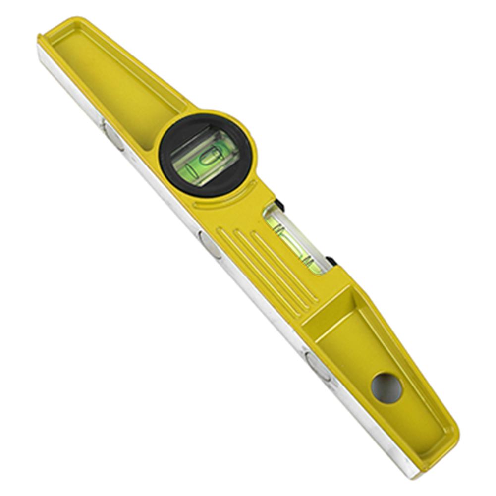 Two Lines Spirit Level Magnetic Aluminium Shell Portable Magnets Level Fall Protection Instruments for Medicine Industrial
