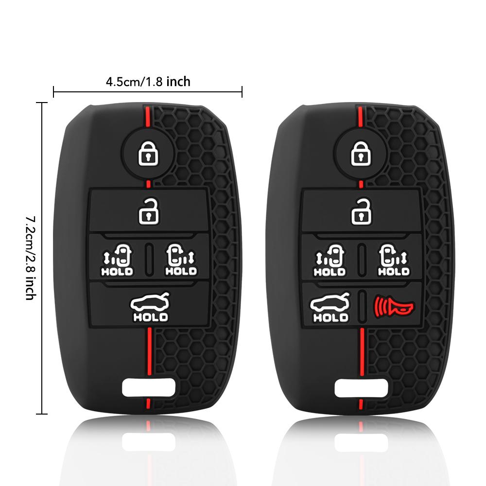 Silicone Car Remote Key Case Cover Fob For Kia New Sedona Grand Carnival Snugly Sorento L580 Kia Doule Carnival Accessories