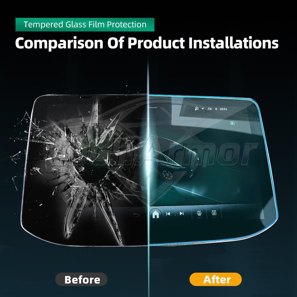 Tempered Glass Screen Protector for Mercedes-Benz E-Class W214 2024-2025 GPS Navigation Dashboard Display Cover