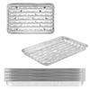 Yousheng 10/20Pcs Aluminum Foil Pans Heavy Duty Heat-Resistant Ribbed Bottoms Baking Trays Multifunctional Baking Trays