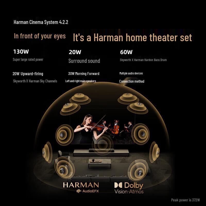 Skyworth 100Q9E 100-inch Smart Mini LED 4K TV (CN version)