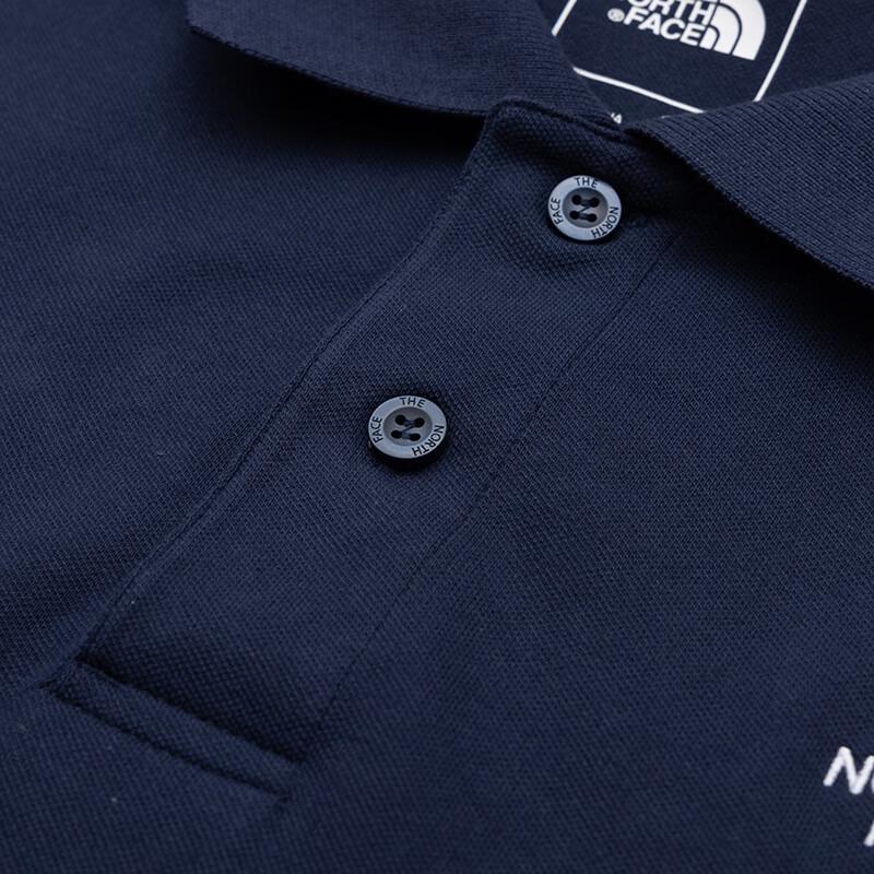 The North Face Мужская футболка-поло с коротким рукавом и логотипом