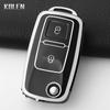 ТПУ Чехол для Автомобильного Ключа Для Vw Volkswagen Polo Tiguan Passat B5 B6 B7 Golf 4 5 6 Mk6 Jetta Lavida Skoda Octavia Seat Leon Altea