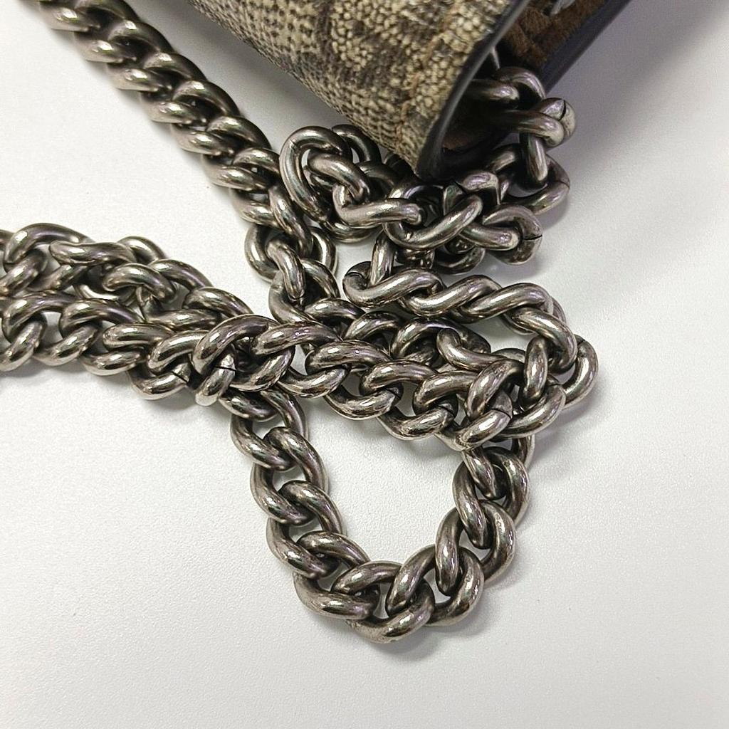 [Б/У] Сумка Gucci Dionysus GG Supreme Super Mini 'Бежевая' - Очень хорошее состояние #1QNZ9FF