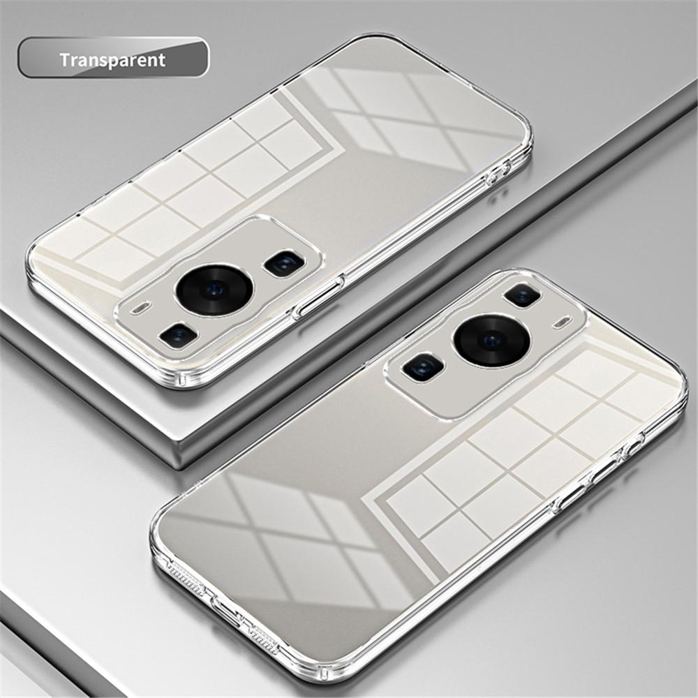 Роскошный бампер с гальваническим покрытием для Huawei P30 Lite P20 P40 P50 P60 Pro Mate 20 P 30 Силиконовая прозрачная задняя крышка P30lite P30pro