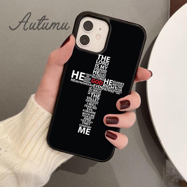 Чехол для телефона с крестом на библейском христианском католике для iPhone 11 12 13 14 Pro Max mini XR XS SE 2020 6S 7 8 Plus Galaxy S21 S22