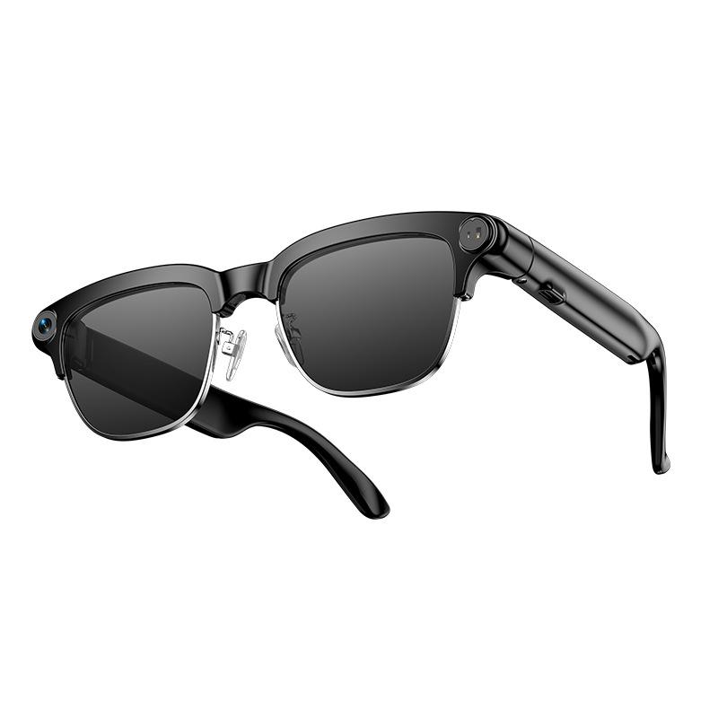Smart AI Translation Glasses with 800W Camera & Bluetooth for Shooting & Recording