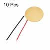 uxcell Brass Piezo Discs, 20mm Piezo Pickup Plate Diameter, Compatible with CBG Guitars, Tauch Sensor, and Buzzer, Pack of 10