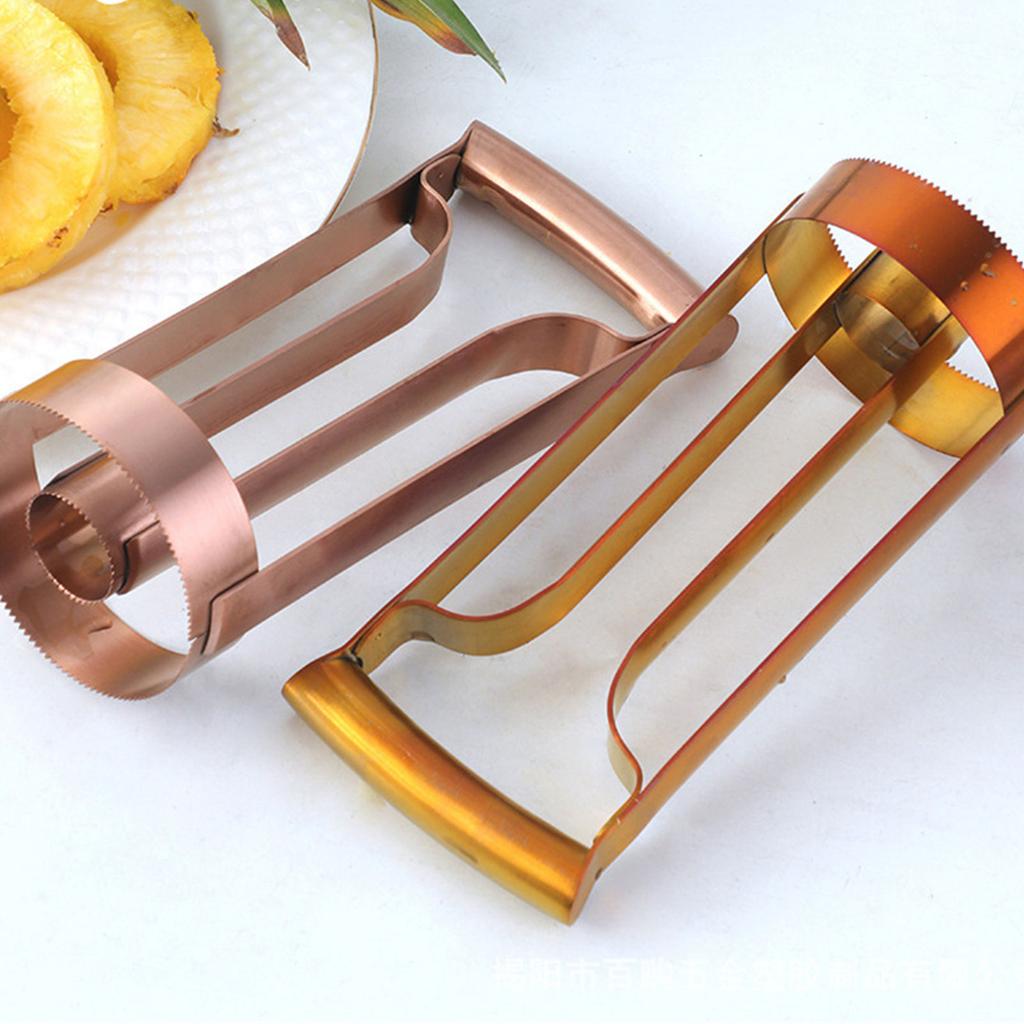 Пилинг для ананаса из нержавеющей стали, удалитель сердцевины ананаса, экстрактор мякоти, слайсер для фруктов, портативный инструмент для чистки ананаса