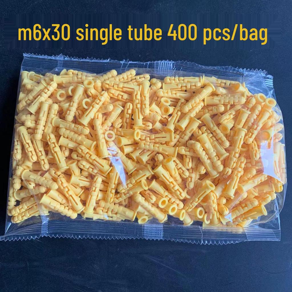 Пластиковые распорные дюбели M6 и настенные пробки для саморезов (6 мм и 8 мм)