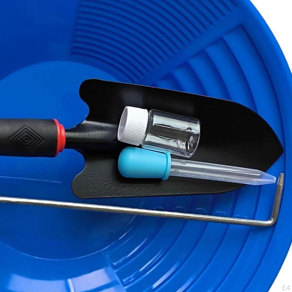 15-дюймовый Золотодобывающий Лоток Инструмент для Сбора Внутренние Изгибы Портативный Хоббисты с Бутылкой и Трубкой Для Открытого Воздуха