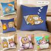 Cartoob L-Lankybox Foxy Boxy Милая Наволочка Шелковистый Короткий Плюш Невидимая Молния Пылезащитная Наволочка для Подушки на Диван Для Домашнего Декора