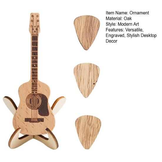 Деревянный держатель для медиаторов, коробка для медиаторов с подставкой, коробка для медиаторов для акустической гитары, элегантный контейнер для хранения медиаторов для игроков