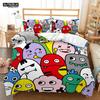 3D Cartoon Pigs Cats Bedding Set Cute Animals Duvet Cover Double Queen King Twin Full Size Kids Girls Polyester Duvet Cover Set