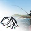 6Pcs Elastic Fishing Line Wire Loop Fishing Tippet Rings Gadget Tippet Spool Tenders Portable Threader for Activities