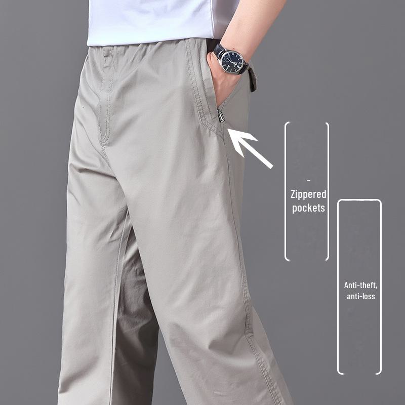Мужские свободные комбинезоны большого размера весна/лето для мужчин среднего возраста. Повседневные, легкие и прямые спортивные брюки.