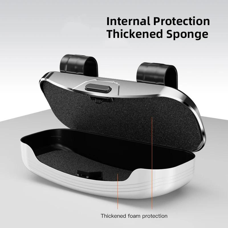For Jeep Car Sun Visor Glasses Case Holder Protective Organizer For Jeep Grand Cherokee Wrangler JK Gladiator Compass Renegad