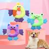 Жевательная игрушка для домашних животных Мягкий плюш Устойчивость к укусам Встроенный звук Удобная интерактивная игрушка для облегчения скуки Мультяшная мягкая игрушка