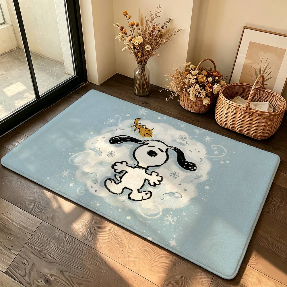Classic-S-sNoOPyS Kawaii Carpet Bathroom Anti-slip Mat Door Mat Home Decoration Mat Entrance Door Mat Scratch-resistant Door Mat