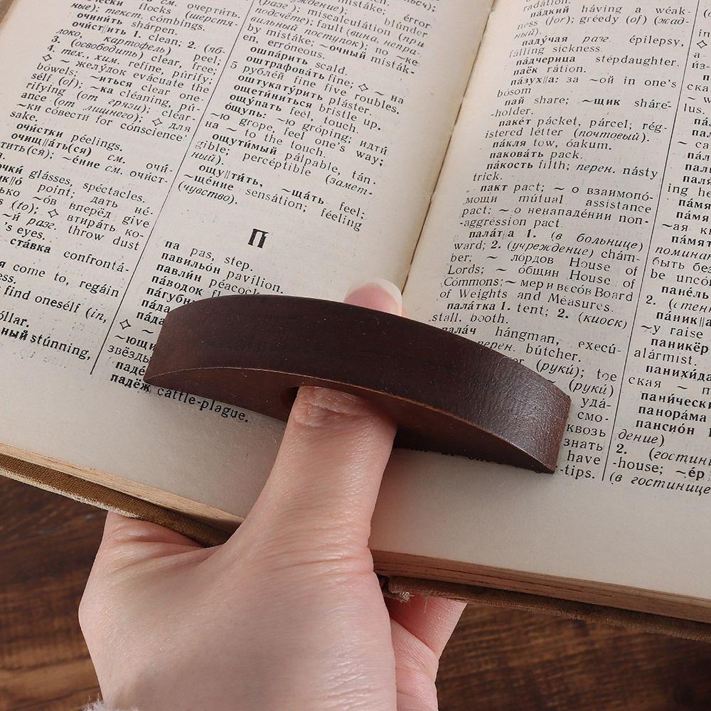 One Hand Reading Thumb Bookmark Wooden Book Page Holder Convenient Thumb Book Holder School Office
