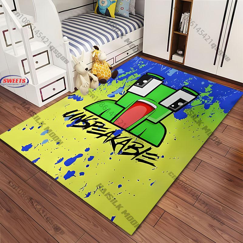 Funny S-Sunny and Mel0n Pattern Carpet Rug for Living Room Bedroom,Office Areas,large Decora Mat, Durable Machine Washable Mat