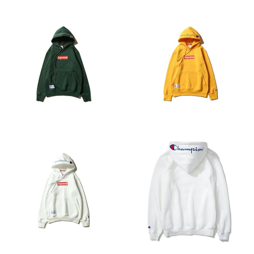 Худи Новый Supreme Классический Логотип-Коробка Свитшот Champion Вышитый Свитшот