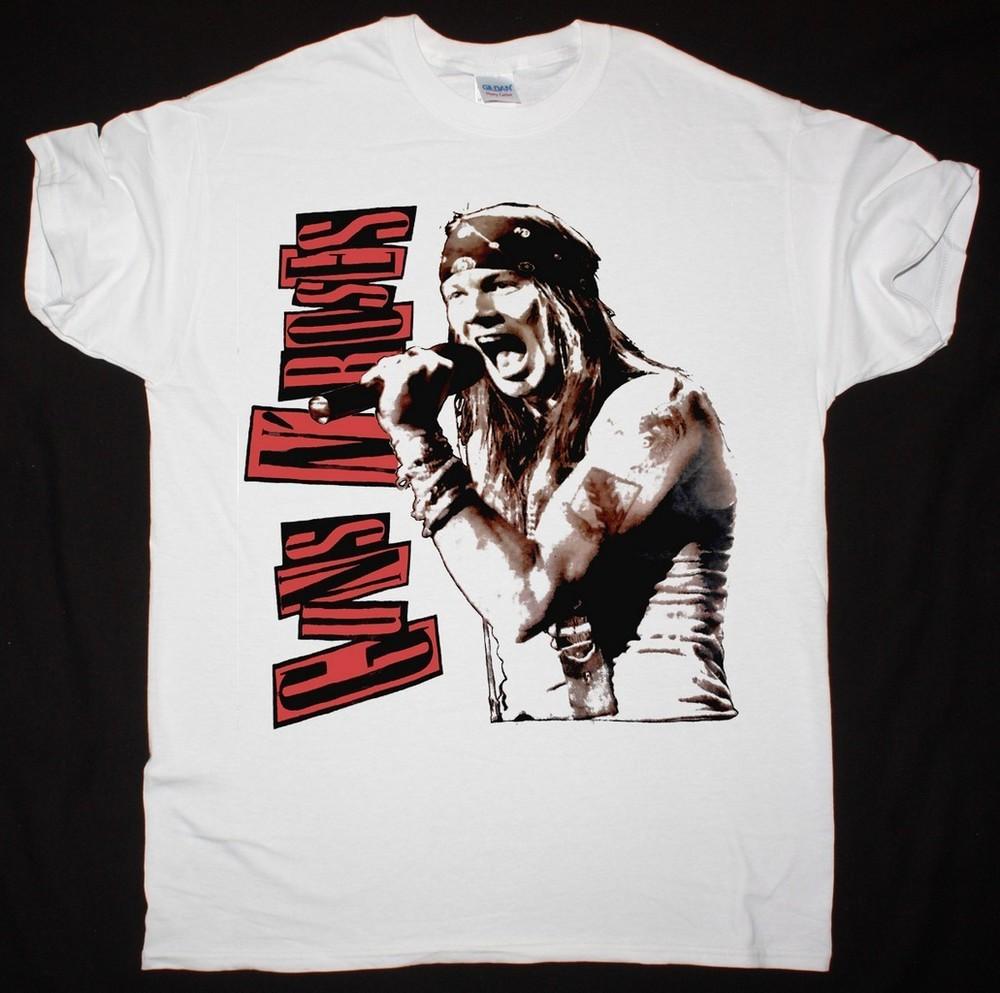 GUNS N ROSES GET IN THE RING БЕЛАЯ ФУТБОЛКА ТАРИФЫ ВКЛЮЧЕНЫ Унисекс Футболка