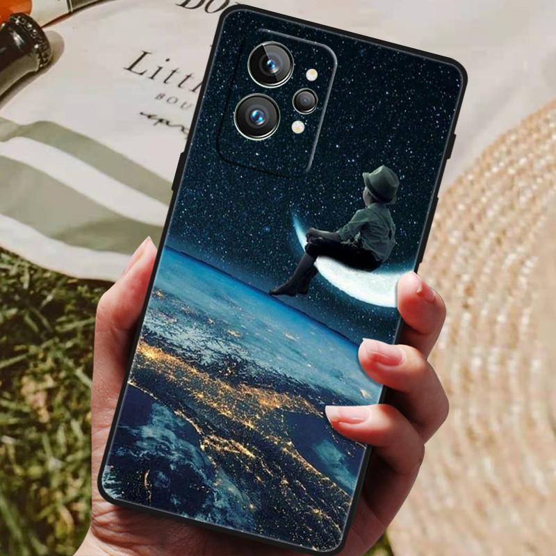 Чехол для Realme GT2 Pro 5G ТПУ Черный Бампер Силиконовый Защитный Funda для Realme GT 2 Pro Чехол для Телефона GT2 Pro 2PRO 2022 Capas