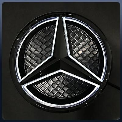 C200 E200 Для Mercedes Benz Для Mercedes Benz OE Светодиодный Значок Свет Автомобиль Глянцевый Черный Передняя Решетка Подсвечиваемый Логотип Звезда Значок X253
